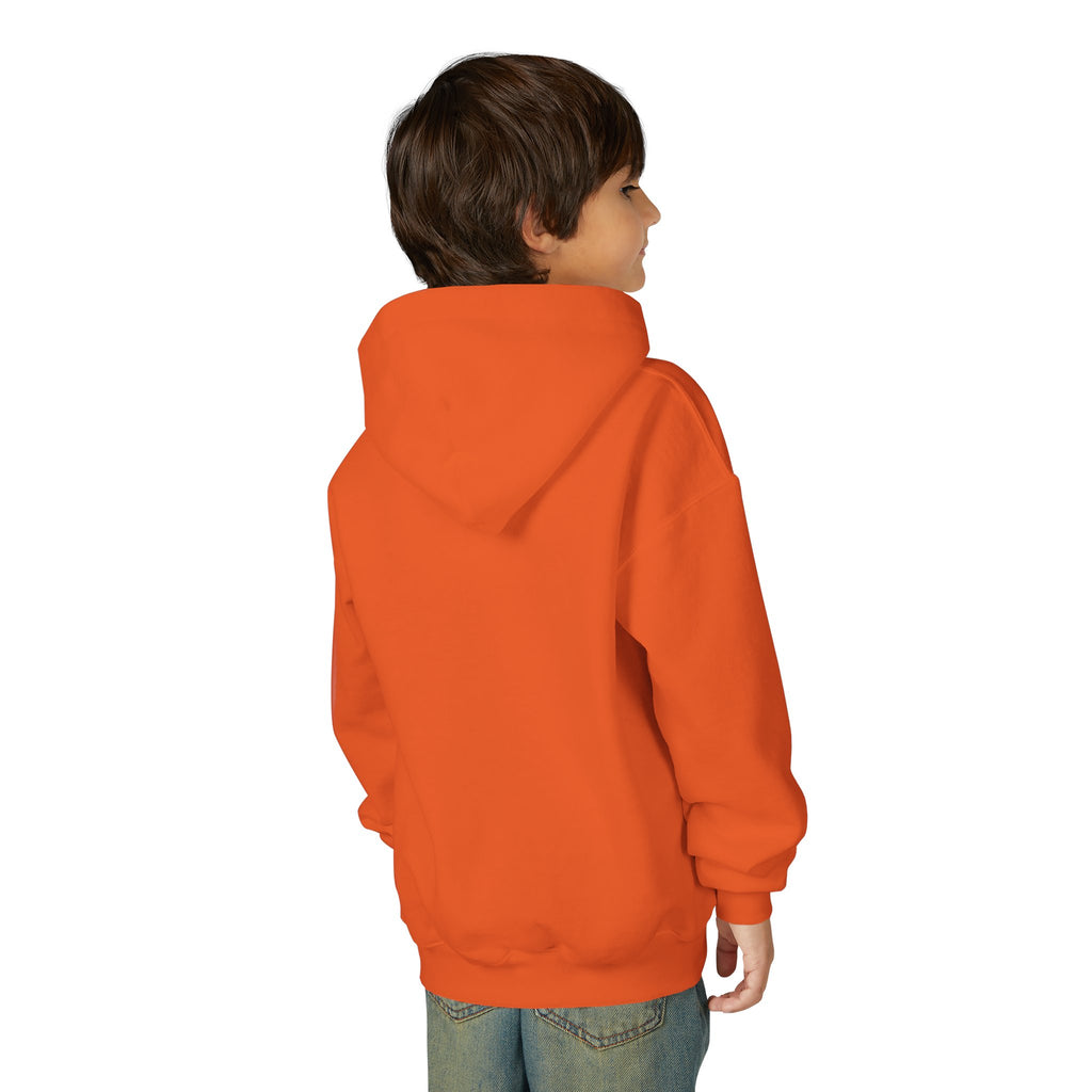 Youth Hoodie with Purple Crown Embroidery — Kids' Royal Logo Sweatshirt