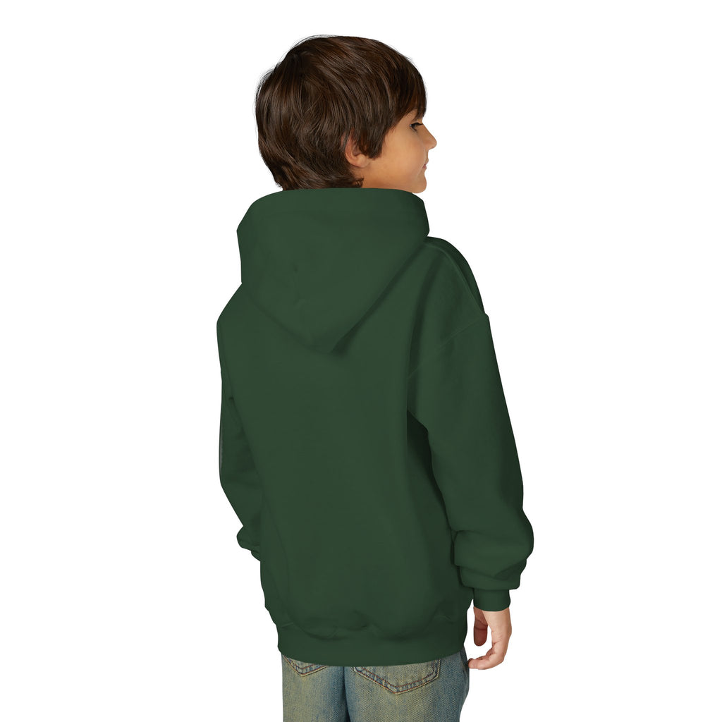 Youth Hoodie with Purple Crown Embroidery — Kids' Royal Logo Sweatshirt