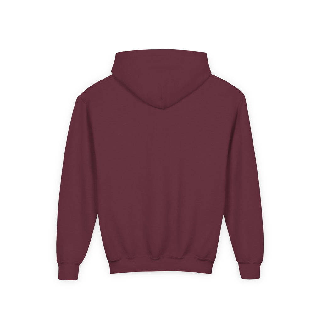 Youth Hoodie with Purple Crown Embroidery — Kids' Royal Logo Sweatshirt