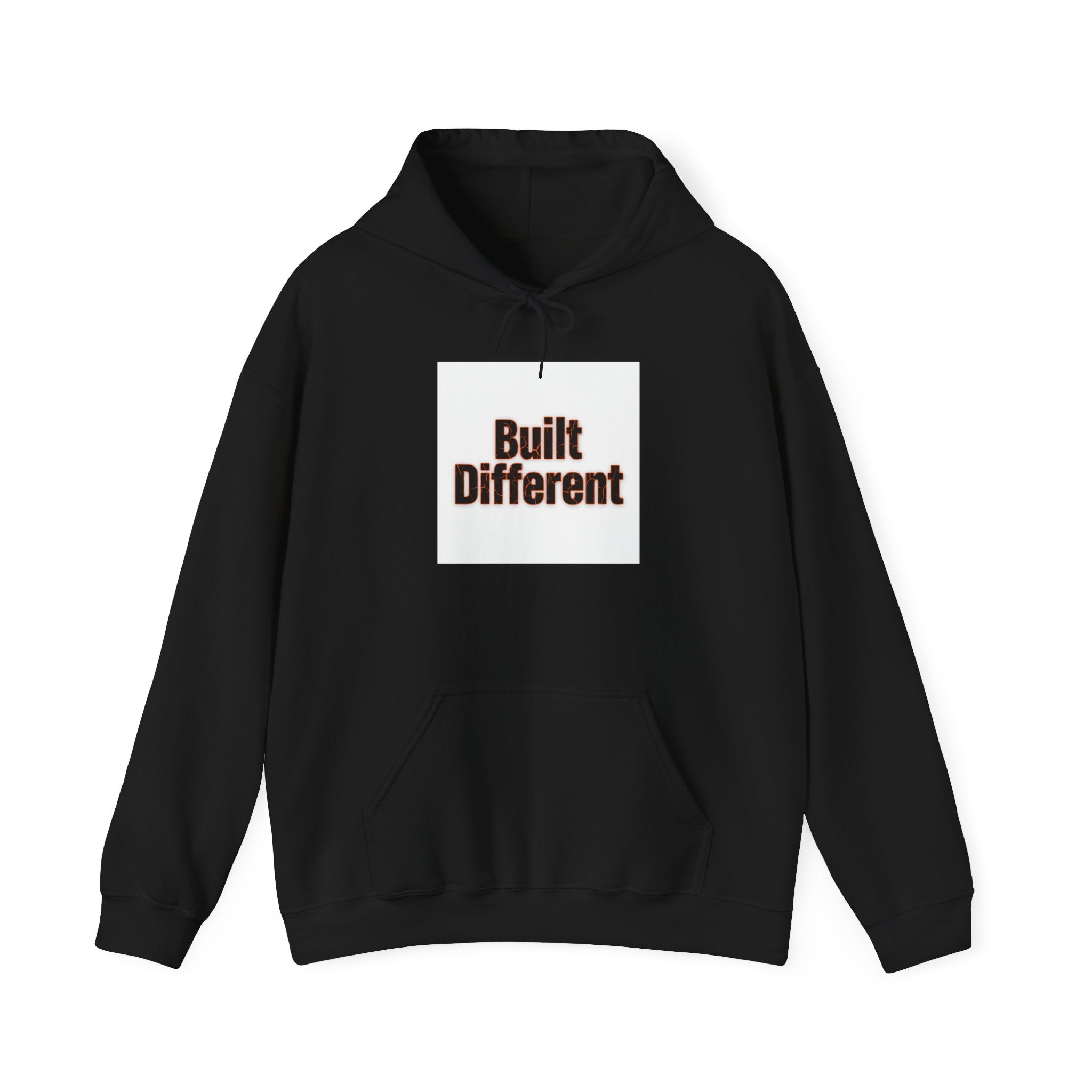 Thermal Camera 'Built Different' Hoodie | thermographic pattern, infrared gradient print