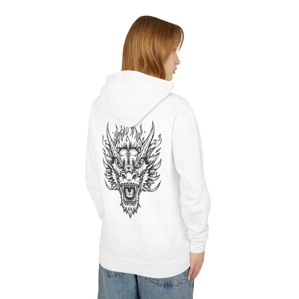 Dragon Graphic Unisex Lightweight Hoodie, Comfortable Streetwear, Perfect for Festivals, Gift for Him/Her, Casual Wear