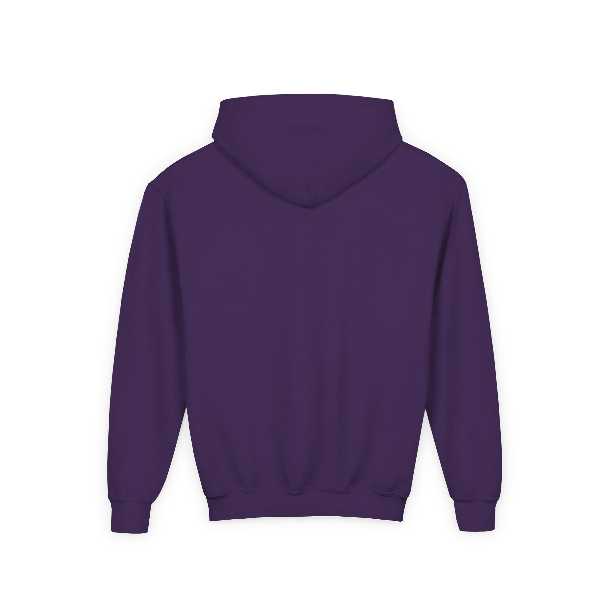 Youth Hoodie with Purple Crown Embroidery — Kids' Royal Logo Sweatshirt