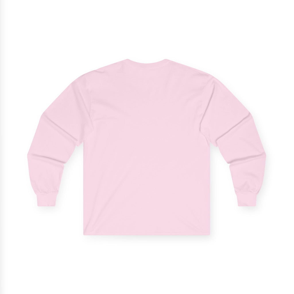 Long Sleeve Tee — Small Purple Crown Chest Logo