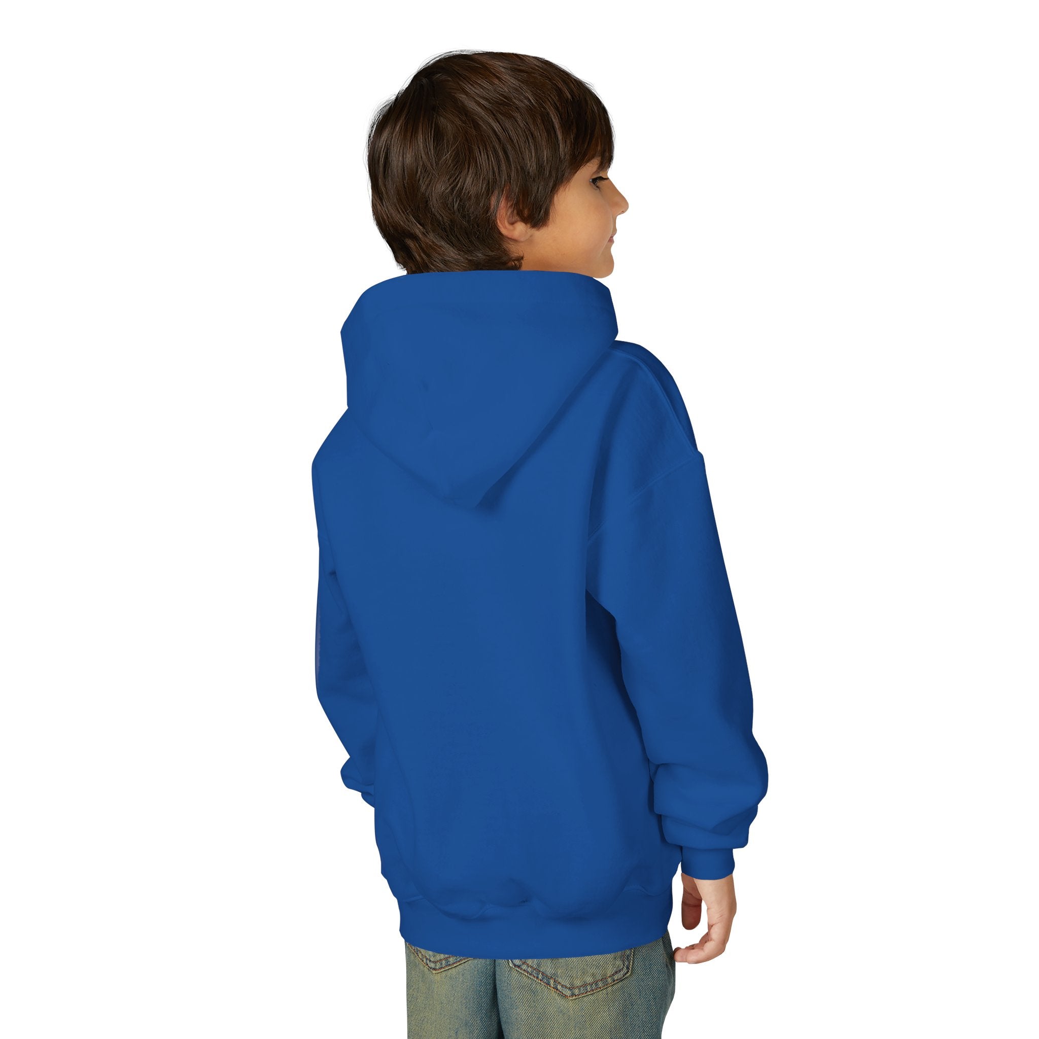 Youth Hoodie with Purple Crown Embroidery — Kids' Royal Logo Sweatshirt