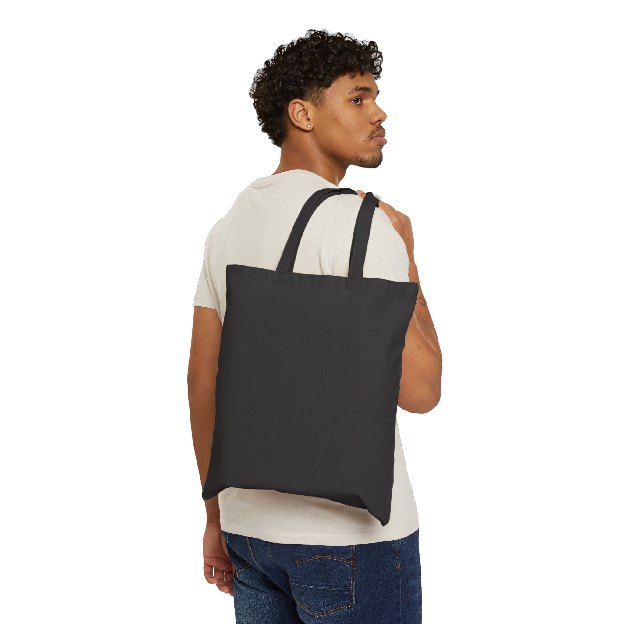 “Running on Donuts and Caffeine” Tote | Sarcastic Quote, Minimal Text-Print