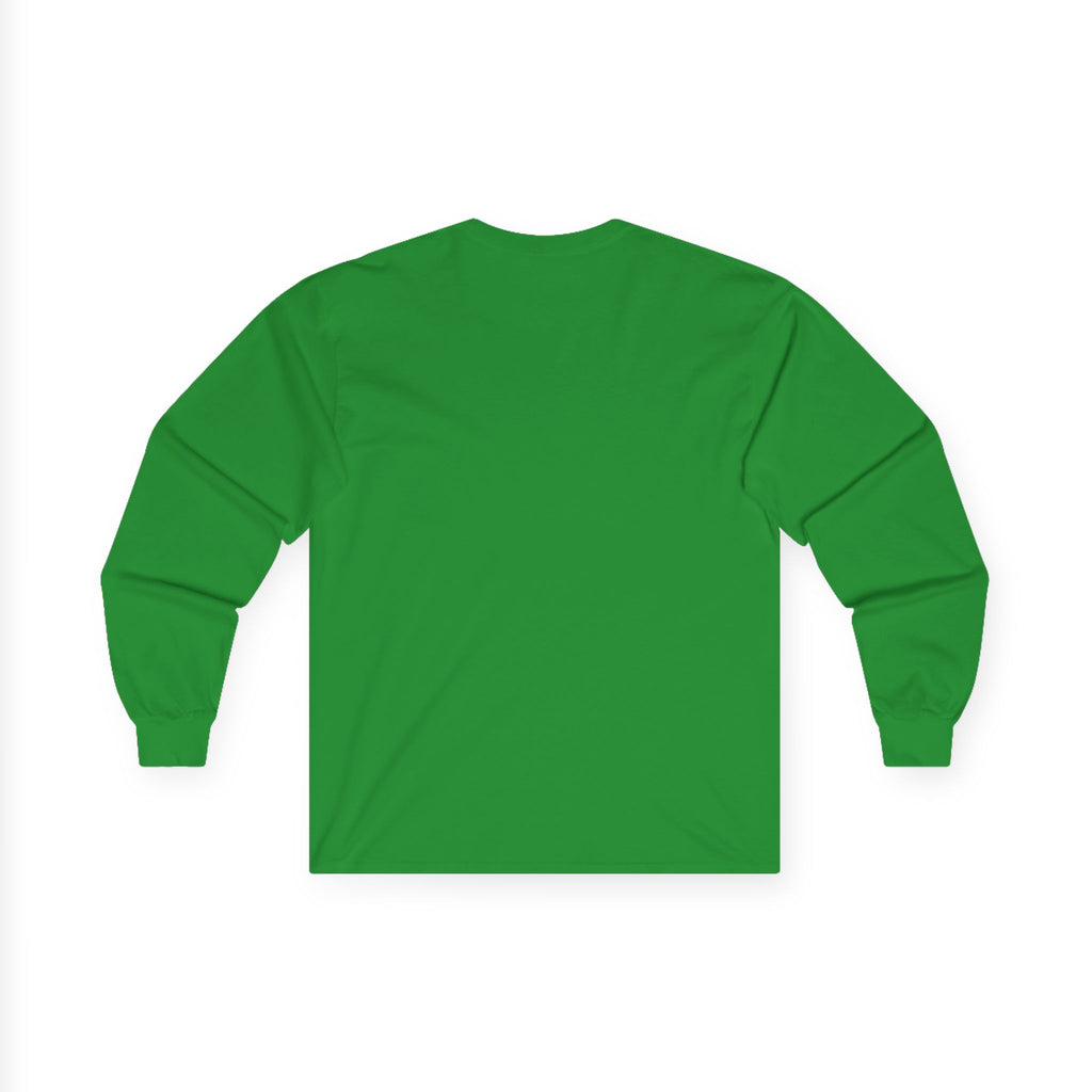 Long Sleeve Tee — Small Purple Crown Chest Logo
