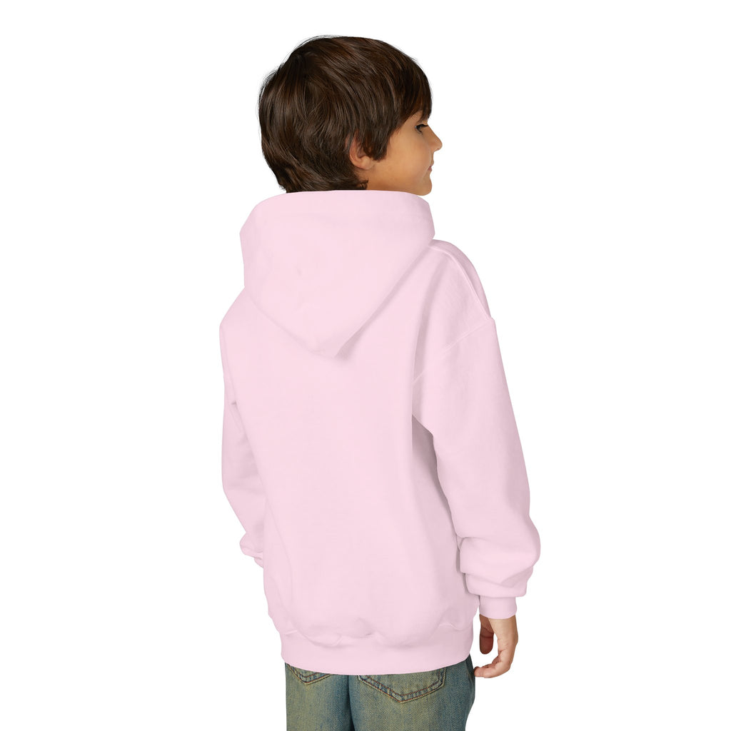 Youth Hoodie with Purple Crown Embroidery — Kids' Royal Logo Sweatshirt