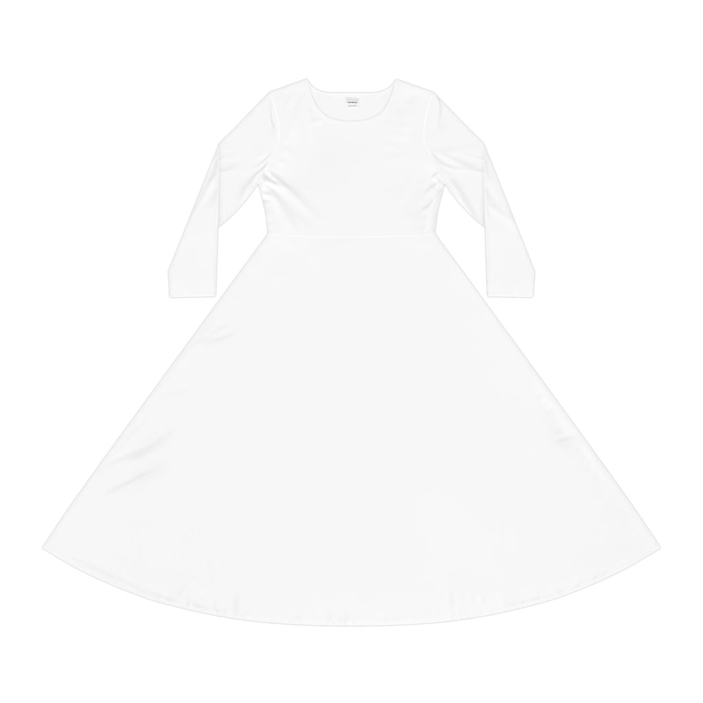 Long Sleeve Dance Dress – Full Skirt A-Line Performance Dress