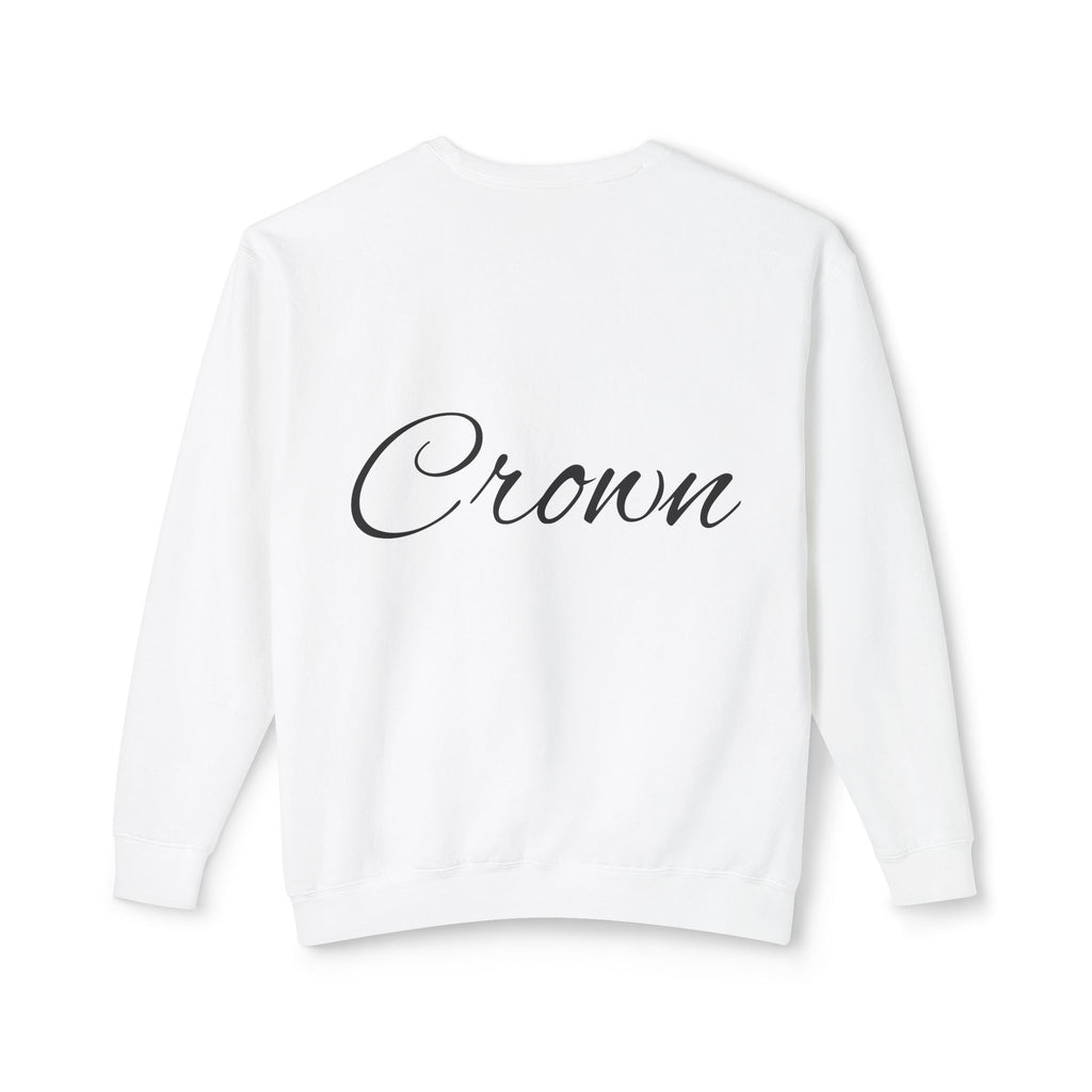 Dragon Crest Sweatshirt — "Crown" Script Back Crewneck