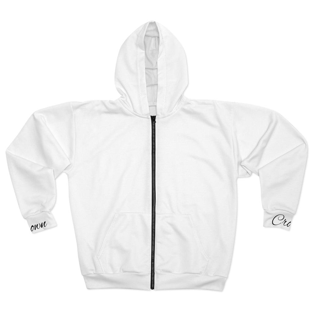Crown Script Zip Hoodie