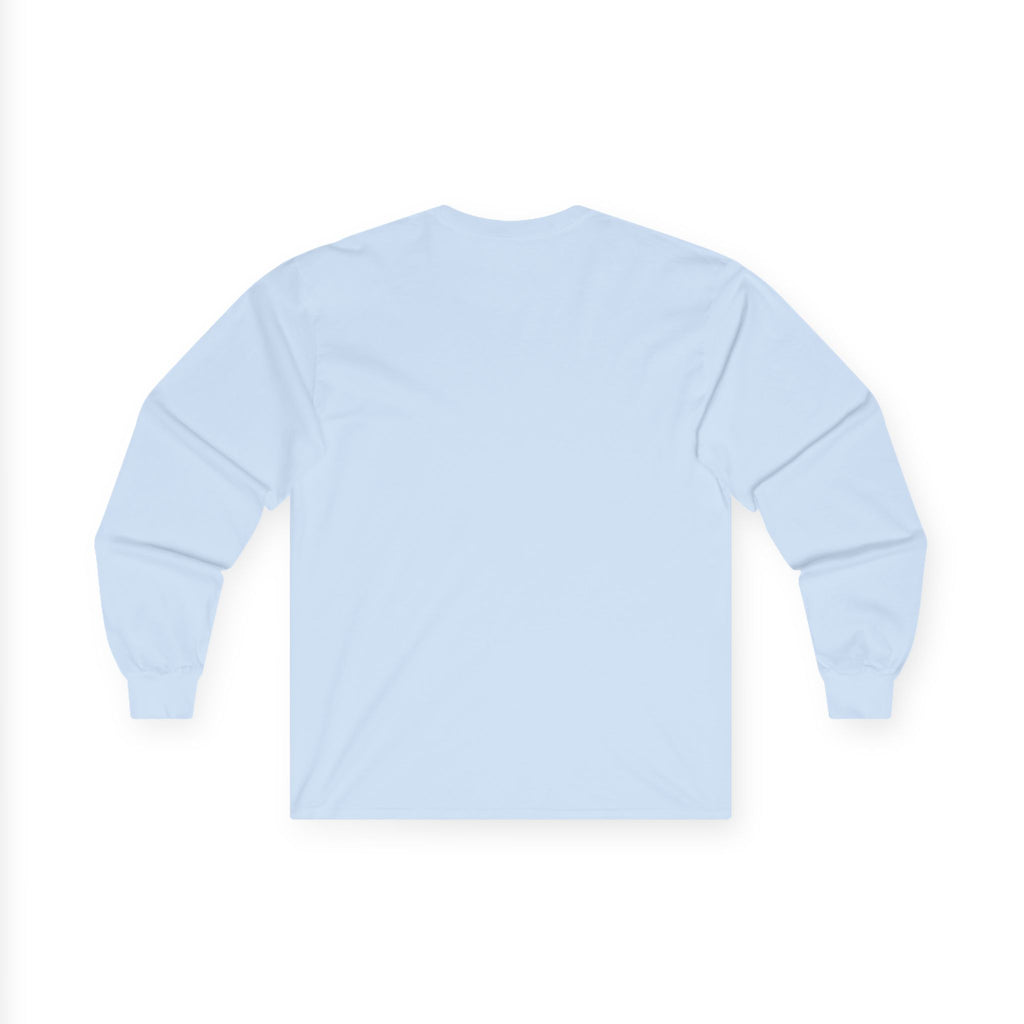 Long Sleeve Tee — Small Purple Crown Chest Logo