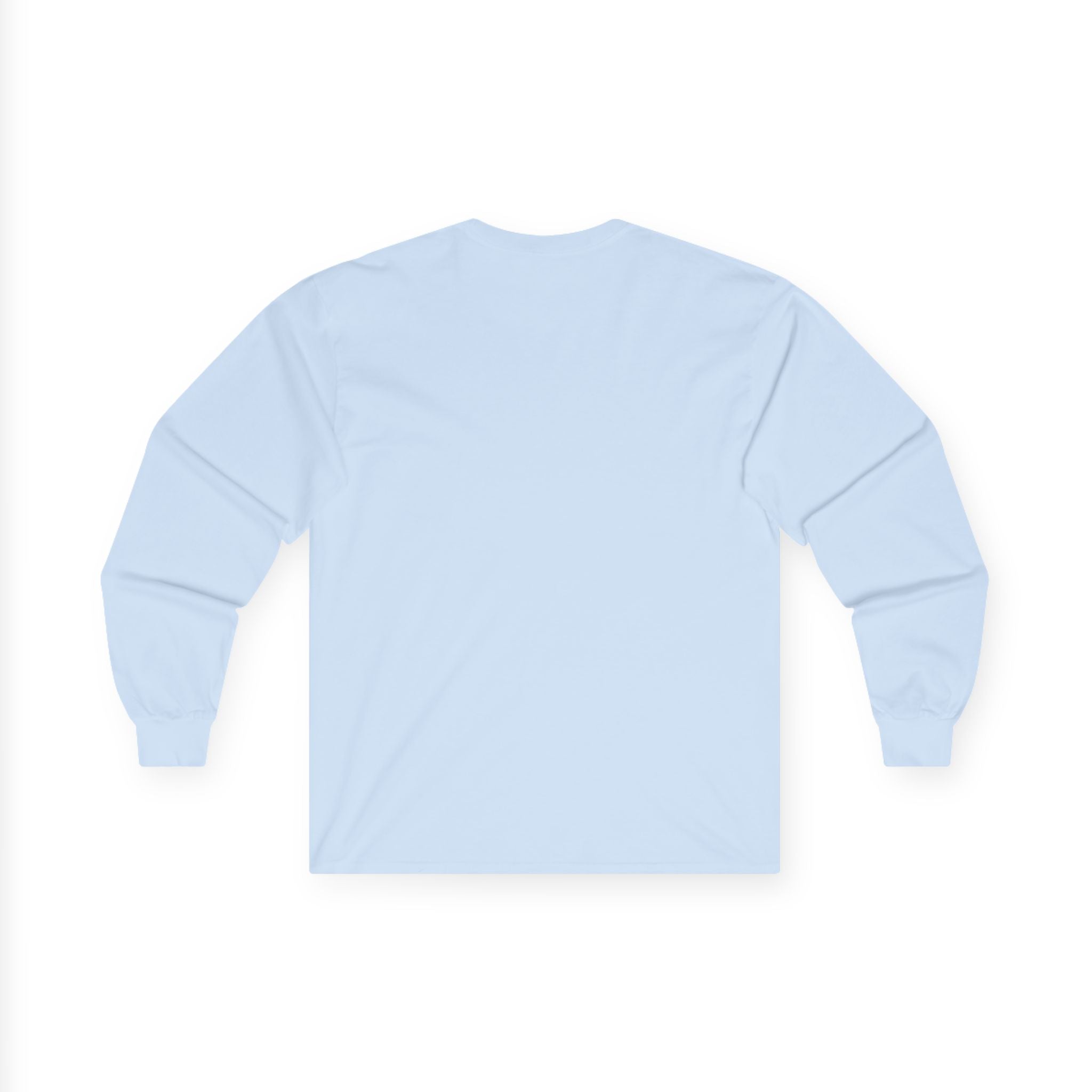 Long Sleeve Tee — Small Purple Crown Chest Logo