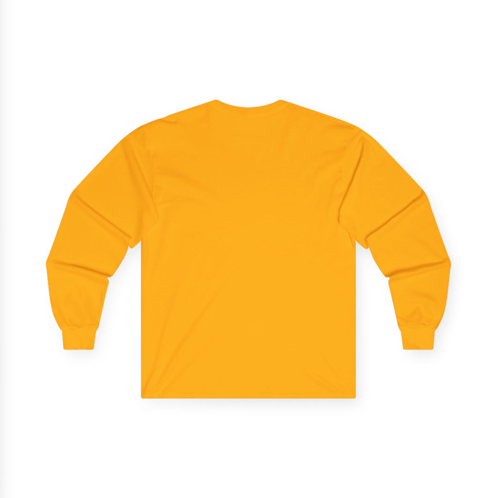 Long Sleeve Tee — Small Purple Crown Chest Logo