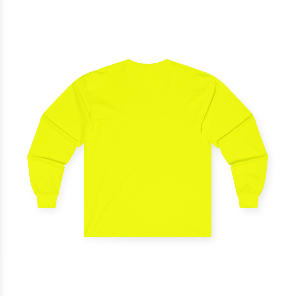 Long Sleeve Tee — Small Purple Crown Chest Logo