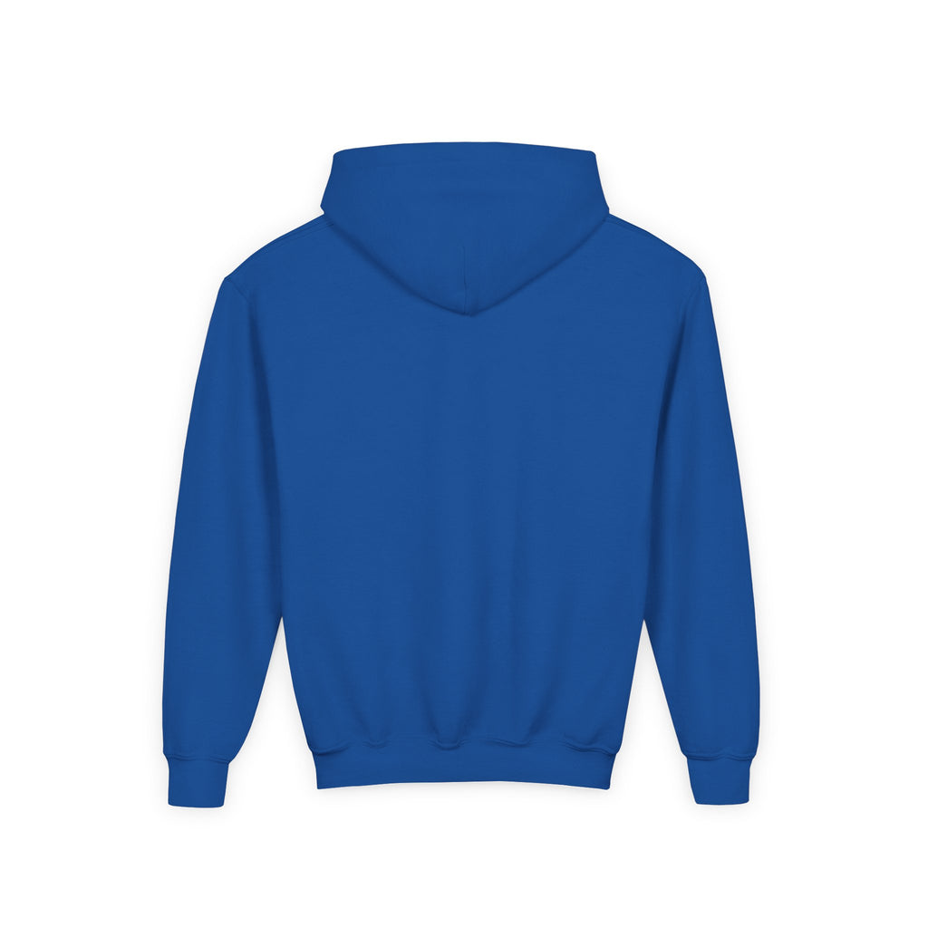 Youth Hoodie with Purple Crown Embroidery — Kids' Royal Logo Sweatshirt