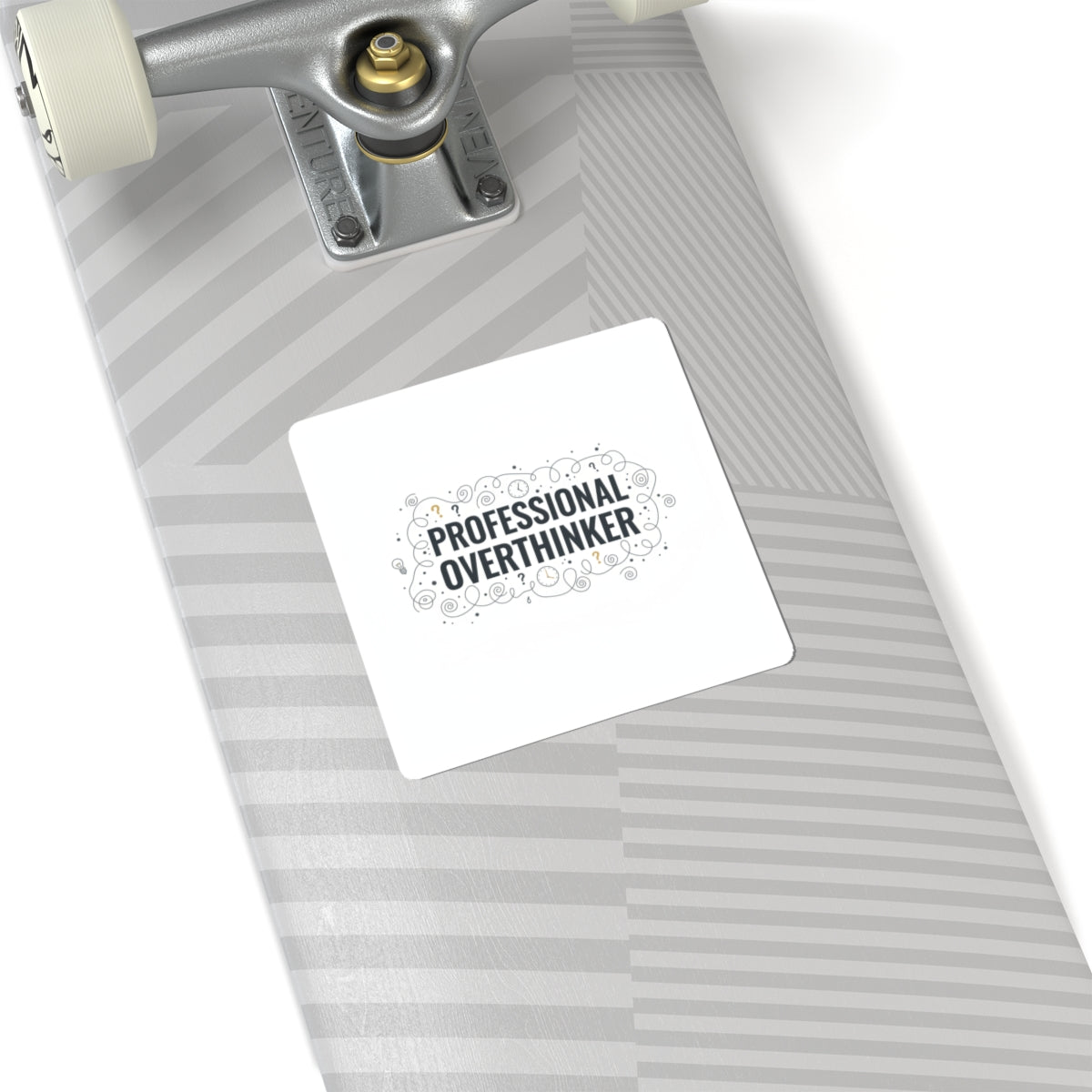 Professional Overthinker Kiss-Cut Stickers | Sarcastic Self-Deprecating Quote