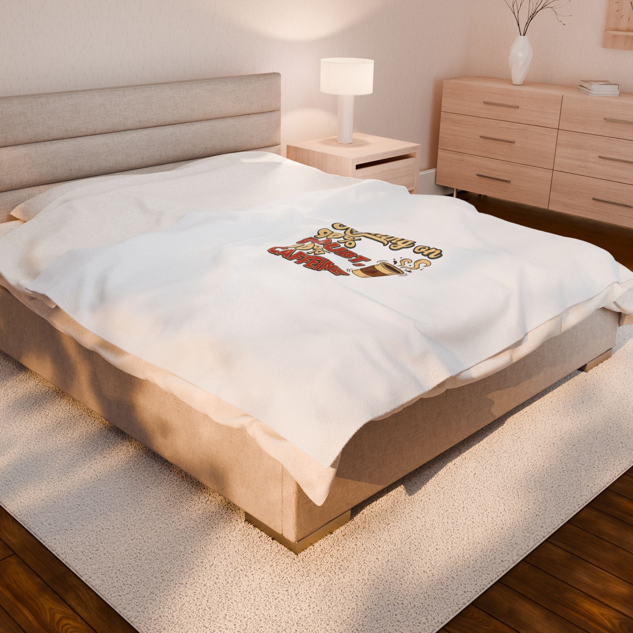 Running on 90% Doubt 10% Caffeine Blanket | Sarcastic Quote, Self-Deprecating Humor