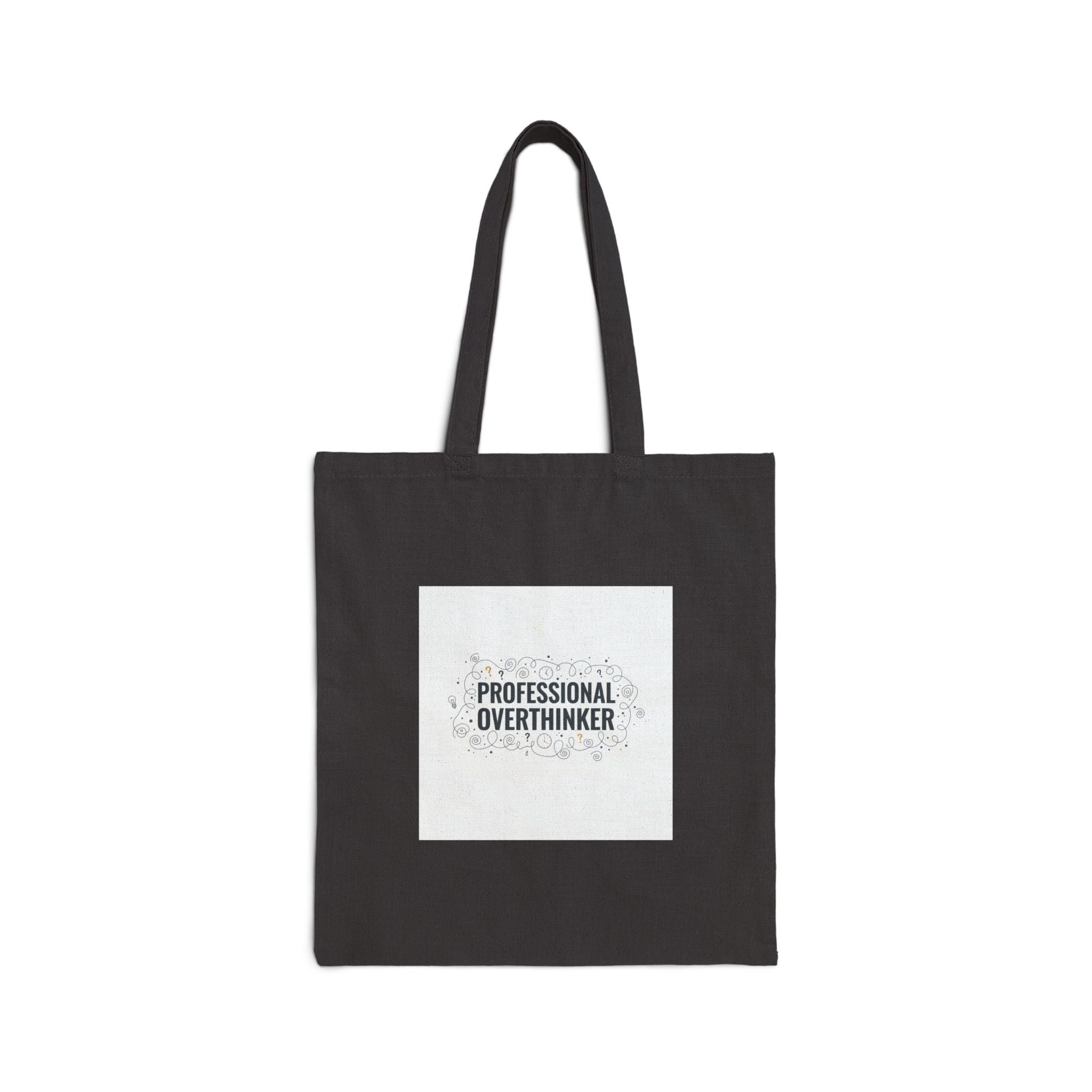 Professional Overthinker Tote | Sarcastic Self-Deprecating Quote, Minimal Text