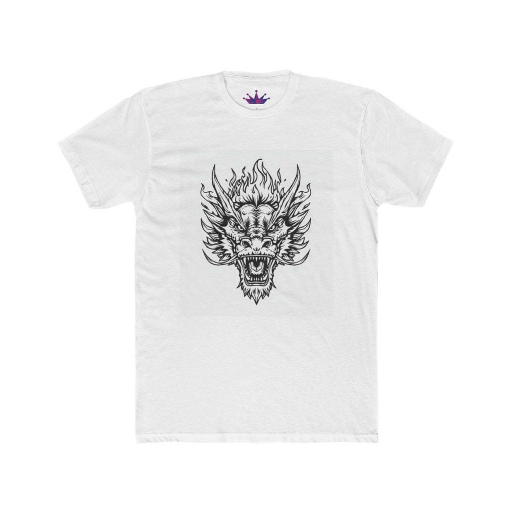 Dragon Head Graphic Tee — Fierce Flame Mythical Skull T-Shirt