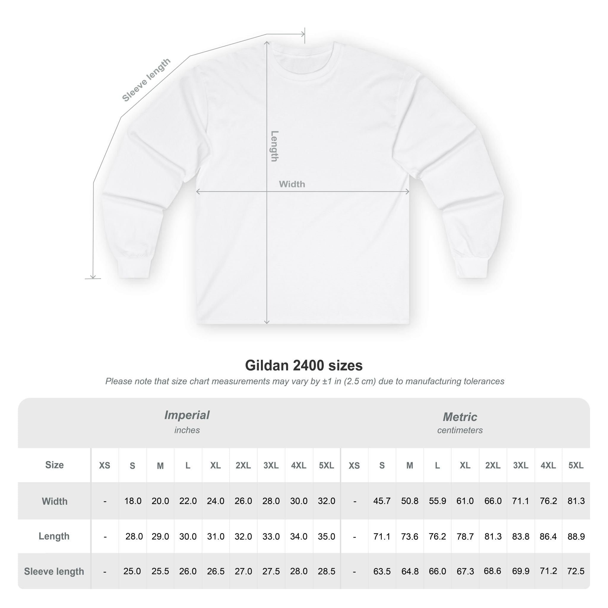Long Sleeve Tee — Small Purple Crown Chest Logo