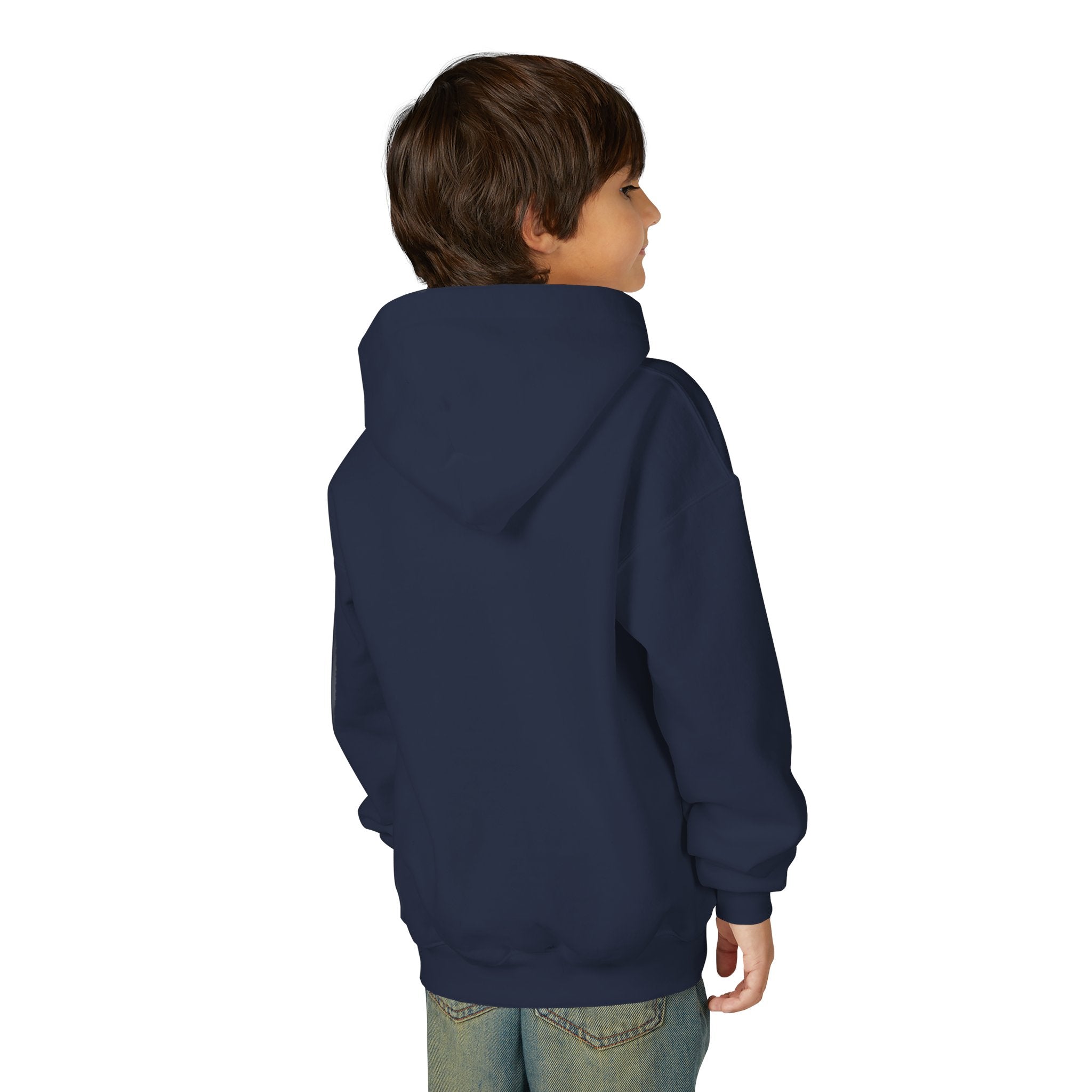 Youth Hoodie with Purple Crown Embroidery — Kids' Royal Logo Sweatshirt