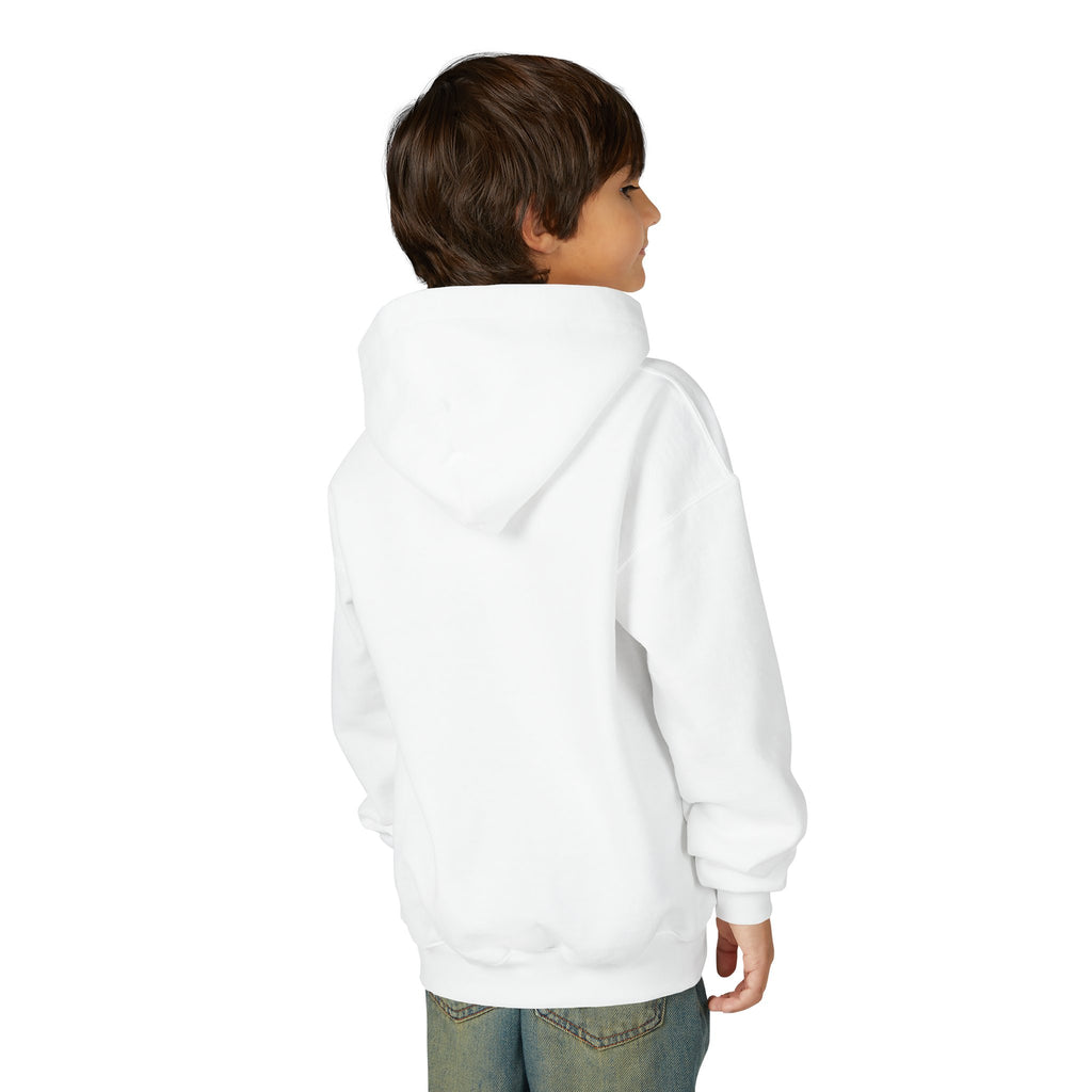 Youth Hoodie with Purple Crown Embroidery — Kids' Royal Logo Sweatshirt