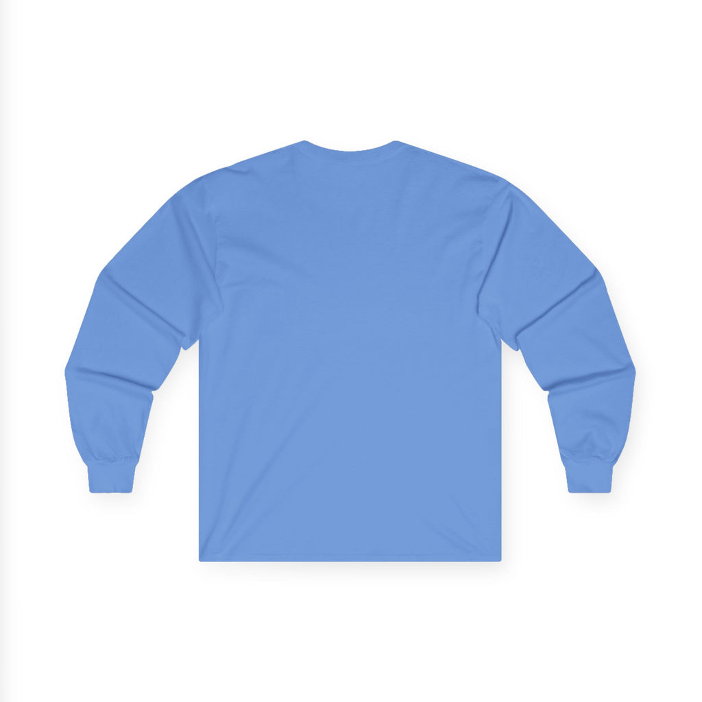 Long Sleeve Tee — Small Purple Crown Chest Logo