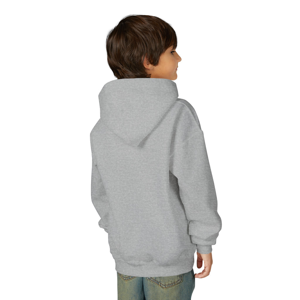 Youth Hoodie with Purple Crown Embroidery — Kids' Royal Logo Sweatshirt