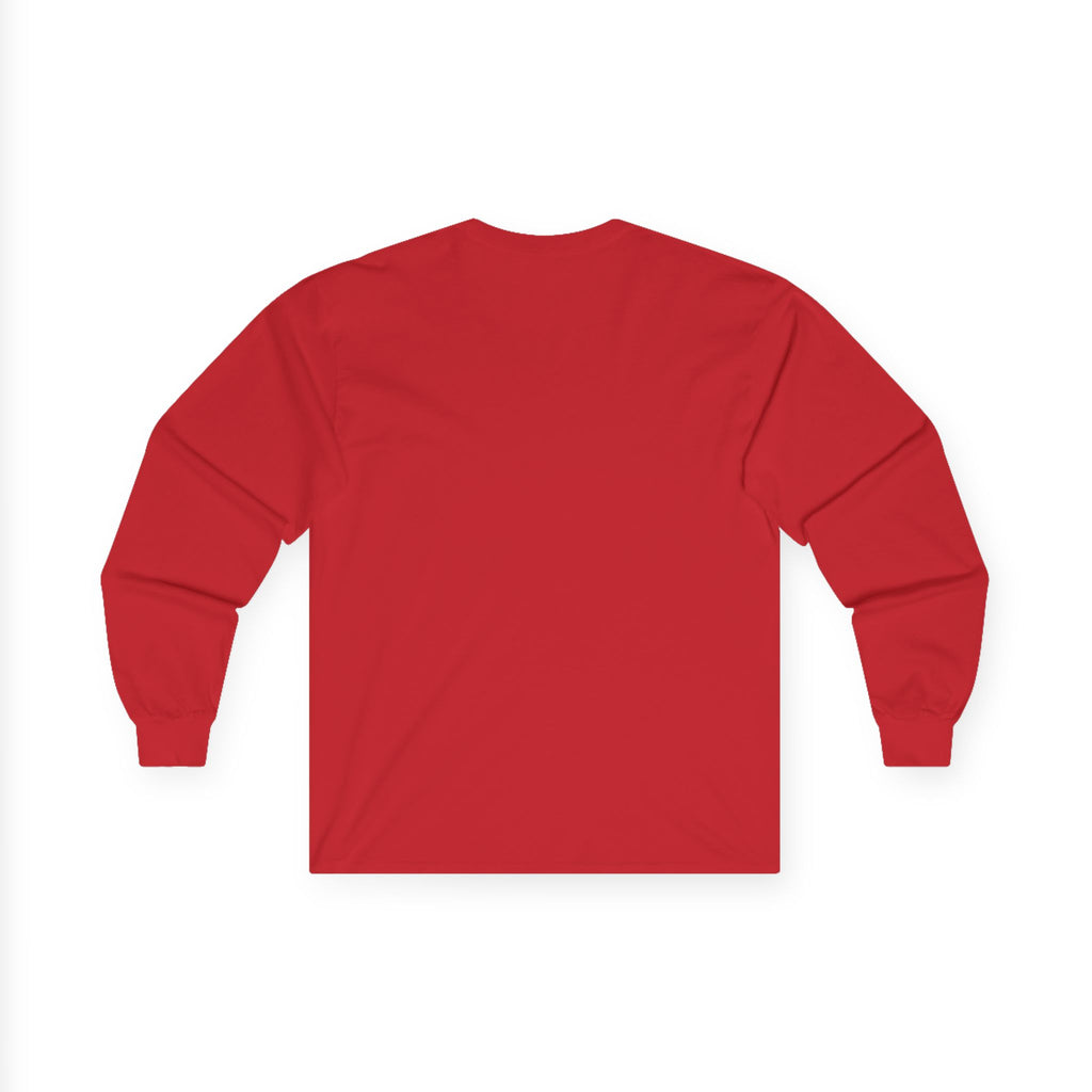 Long Sleeve Tee — Small Purple Crown Chest Logo