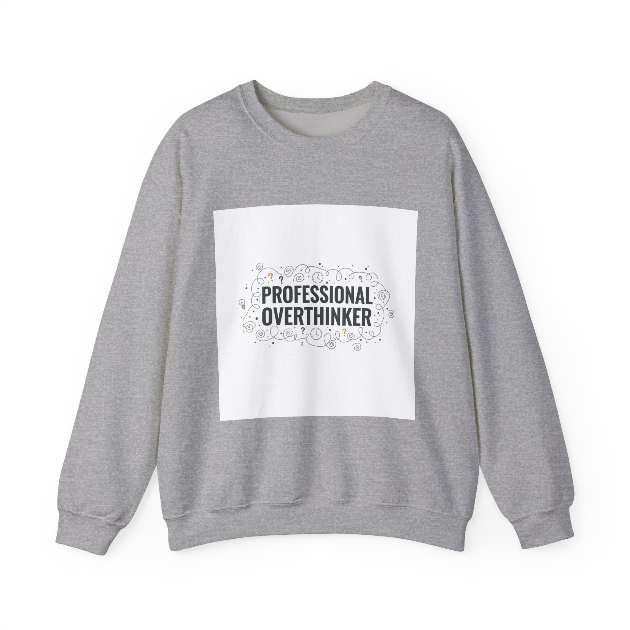 Professional Overthinker Sweatshirt | sarcastic shirt, self-deprecating quote