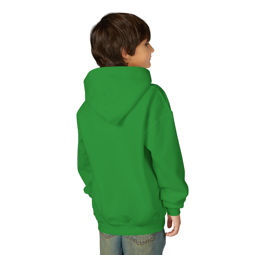 Youth Hoodie with Purple Crown Embroidery — Kids' Royal Logo Sweatshirt