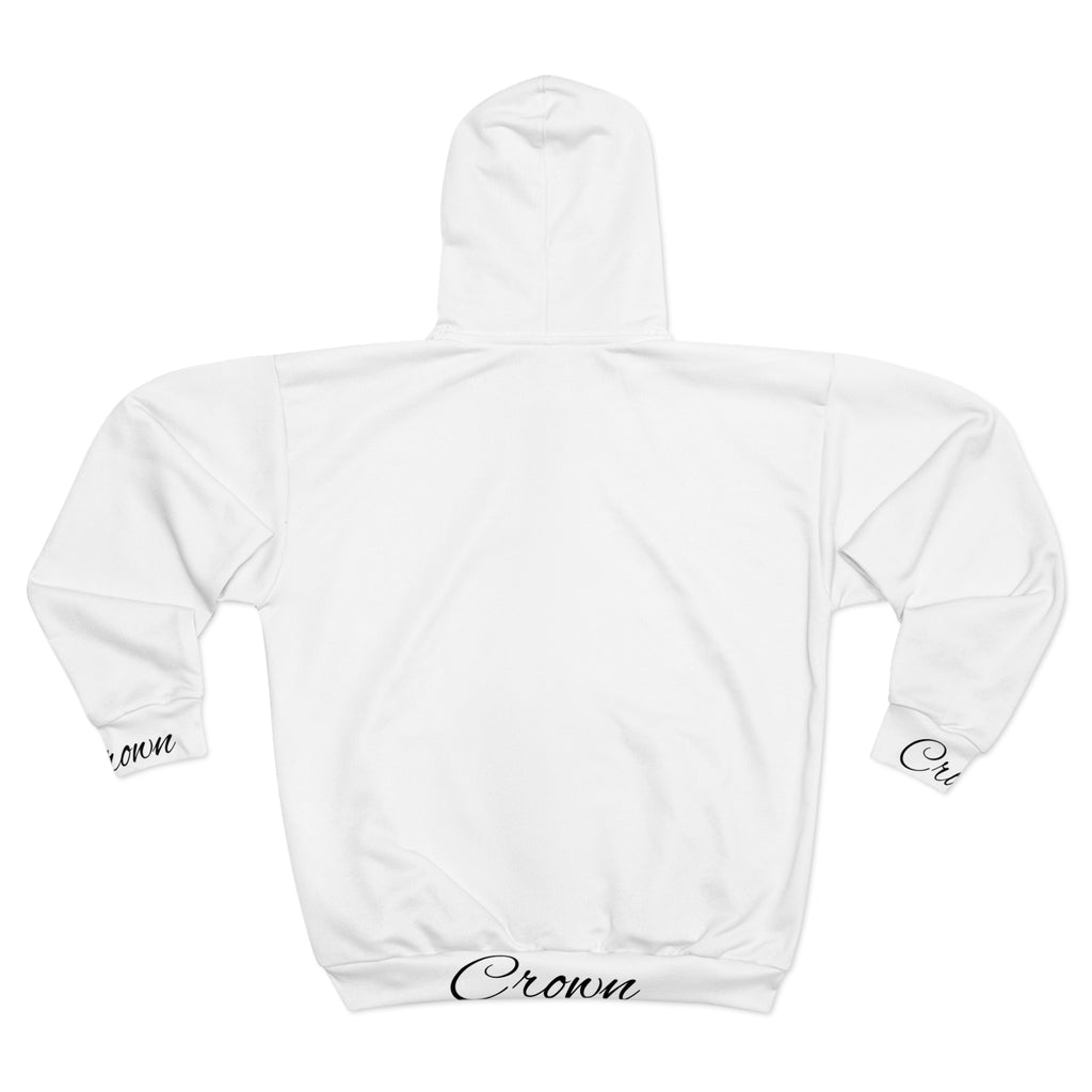 Crown Script Zip Hoodie