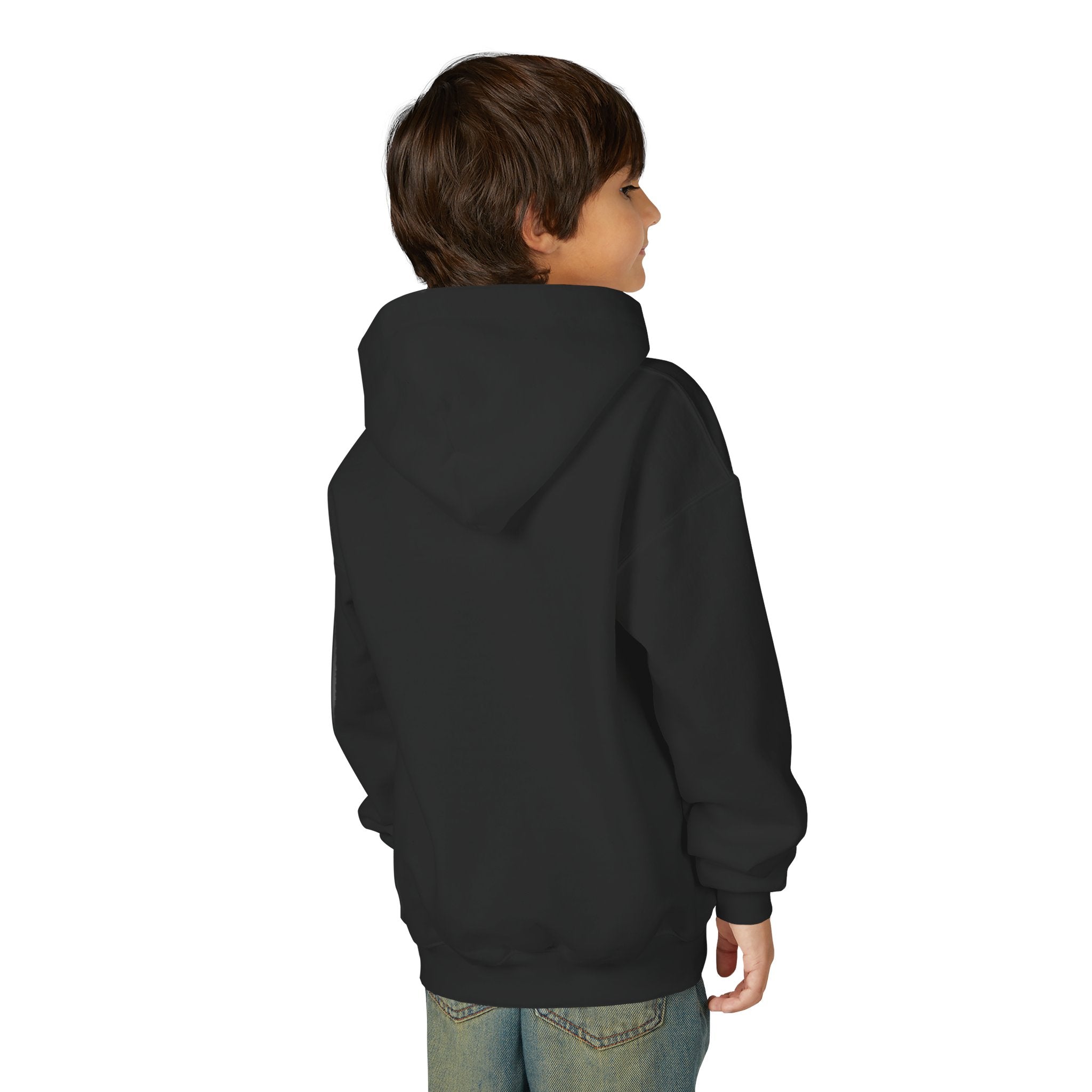 Youth Hoodie with Purple Crown Embroidery — Kids' Royal Logo Sweatshirt