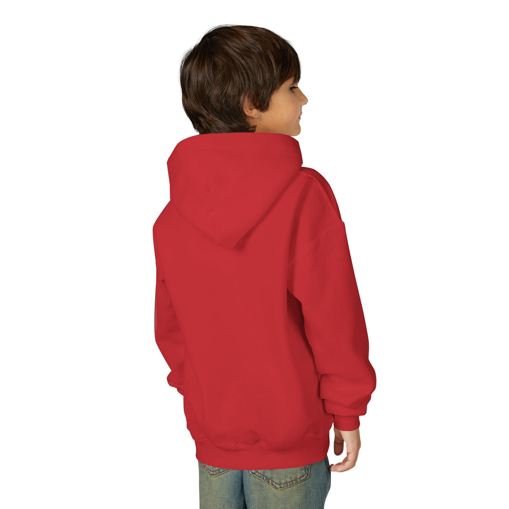 Youth Hoodie with Purple Crown Embroidery — Kids' Royal Logo Sweatshirt