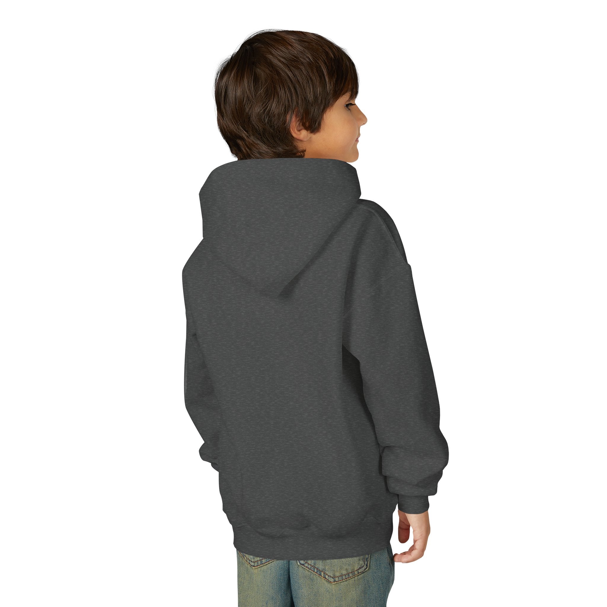 Youth Hoodie with Purple Crown Embroidery — Kids' Royal Logo Sweatshirt